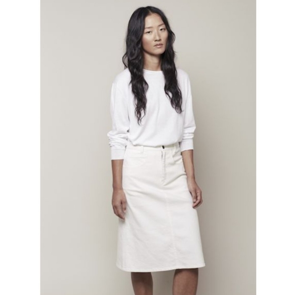 LA GARCONNE MODERNE JEAN SKIRT - Picture 1 of 7